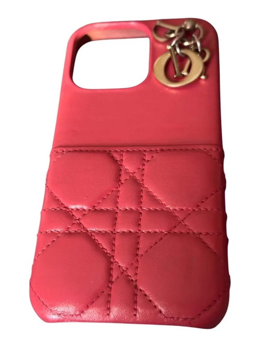 Dior Lady Dior iPhone 11 Pro Pink Quilted Leather Case